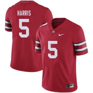 NCAA Ohio State Buckeyes Men's #5 Jaylen Harris Red Nike Football College Jersey SOI5545FF